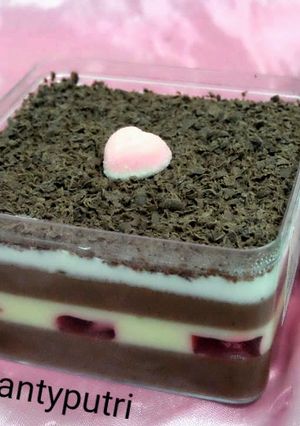 Foto resep Pudding Blackforest