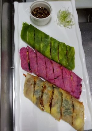 彩色蛋餅 的食譜成品照片