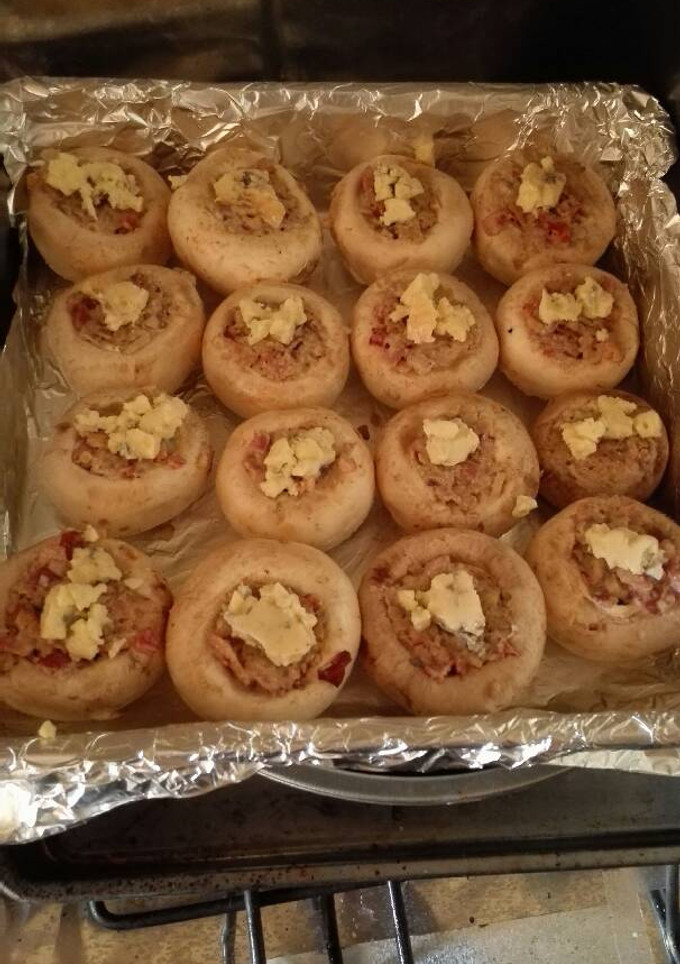 Una foto de Champiñones Rellenos