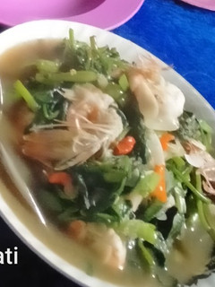 Foto resep Udang cah kangkung