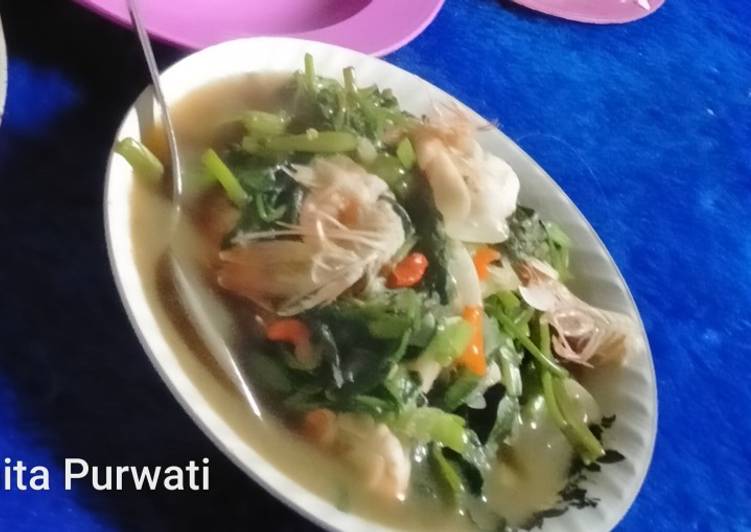 Resep Udang cah kangkung | Cara Buat Udang cah kangkung Yang Enak Dan Mudah