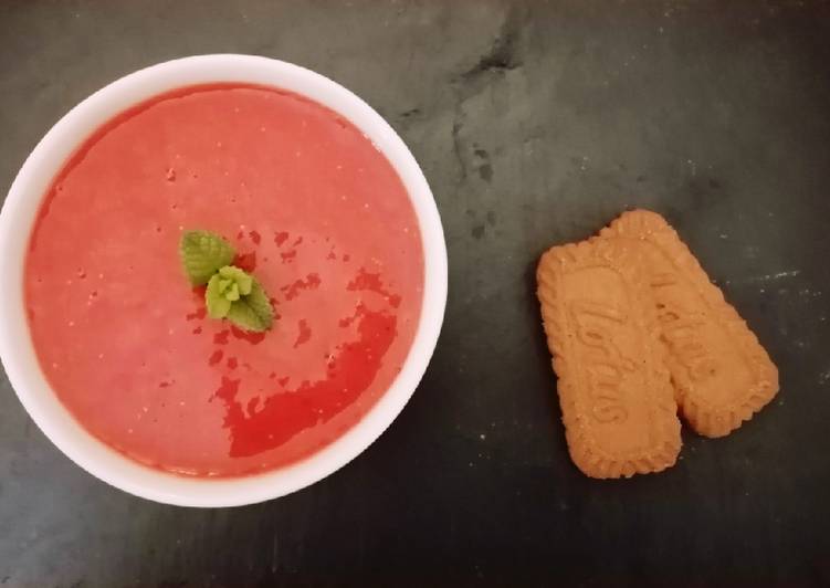 🍓Soupe de fraise au basilic🌿