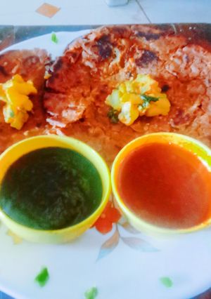 A picture of Powerful healthy nutritious crispy potato masala Sattu dosa.
