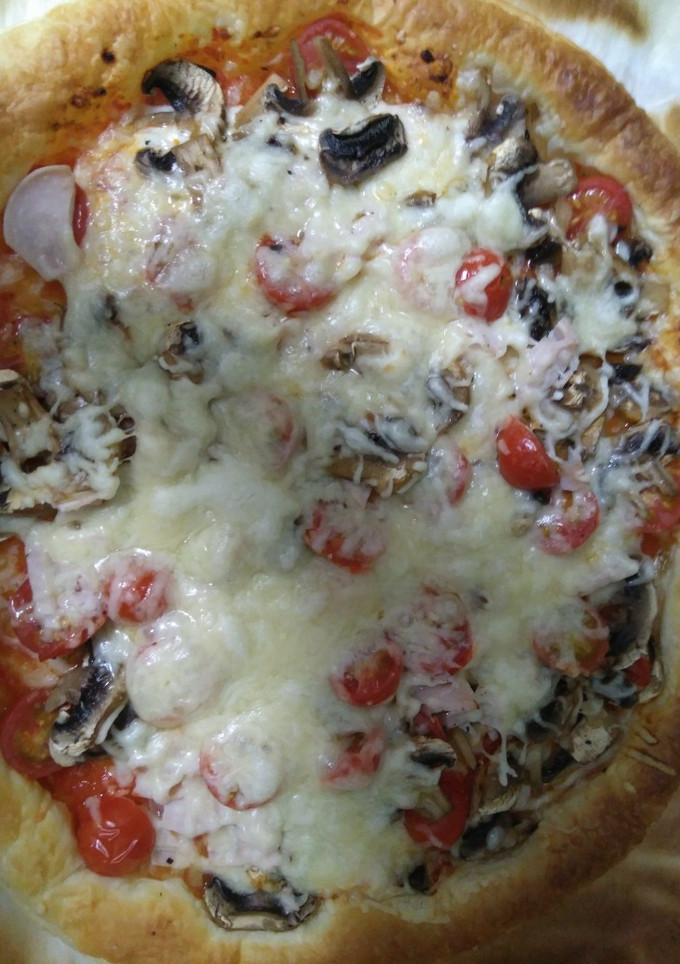 Una foto de Pizza de hojaldre