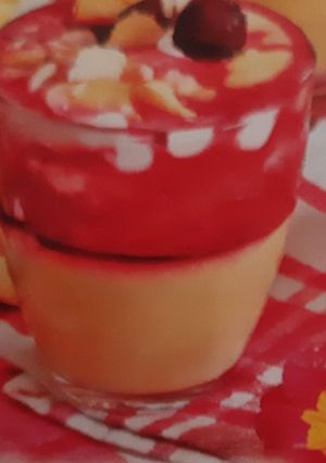 Zdjęcie przepisu Mus wiśniowy ananas.