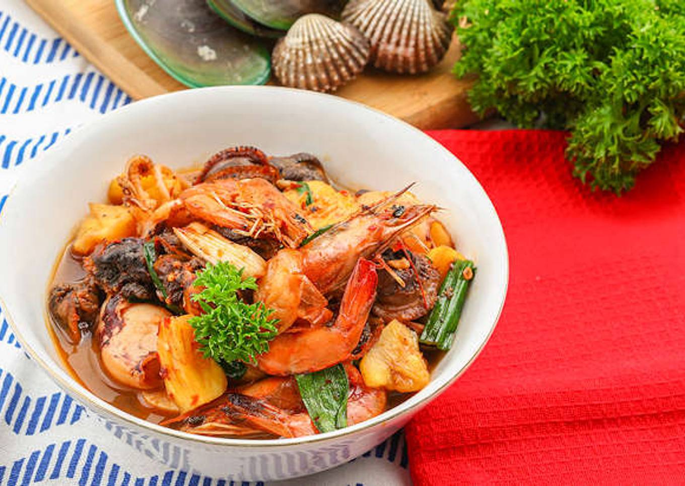 Resep Seafood Nanas Pedas