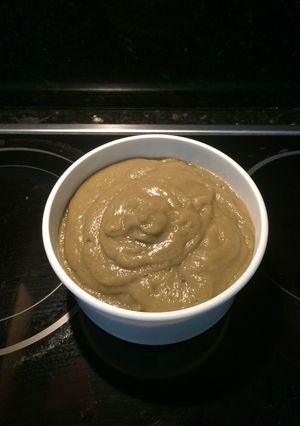 Una foto de Crema de berenjenas fit