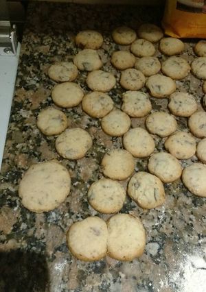 Una foto de Cookies tipo pepitos. Galletitas