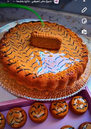 صورة لوصفة بسبوسة اللوتس