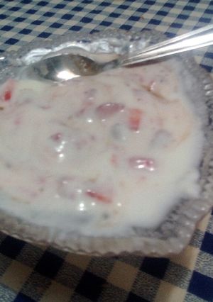 صورة لوصفة ياغورت فراولة