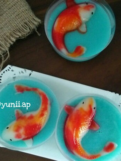 Foto resep Puding ikan koi