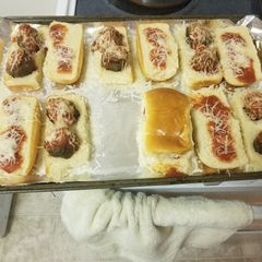 A picture of Meatball subs.