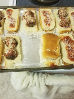 A picture of Meatball subs.