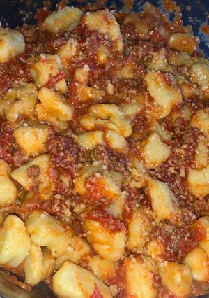 Una foto de Ñoquis de papa y batata