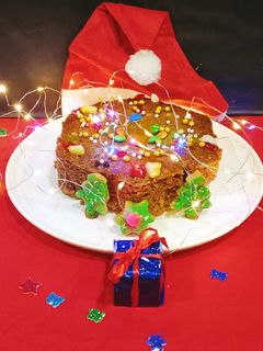 এগলেস ক্রিসমাস কেক (Eggless Christmas cake recipe in Bengali) রেসিপির প্রধান ছবি