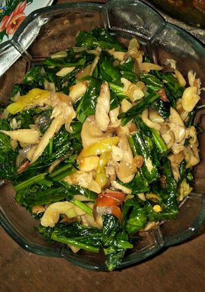 Foto resep Tumis sawi jamur tiram
