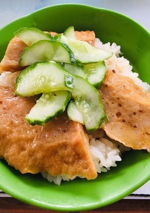 Hình của món Xôi trắng & Chả mỡ.