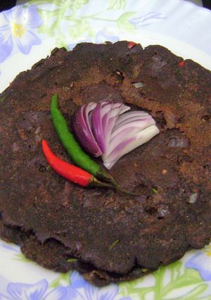 A picture of Ragi Roti.