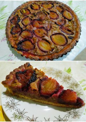 Szilvás diós pite recept fotója