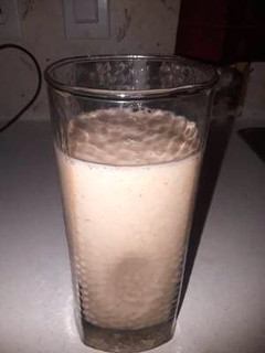 Una foto de Batido de banana y almendras para bajar de peso