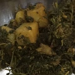 A picture of Aalu methi.