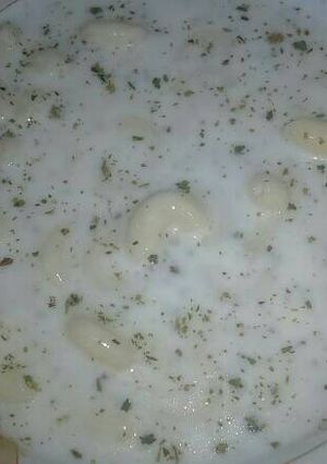 صورة لوصفة معكرونة بلبن