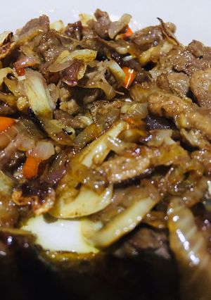 Foto resep Daging sapi saus tiram