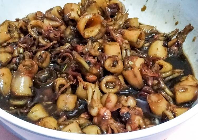 Resep Cumi Asin Hitam yang praktis