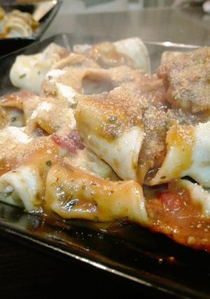 Una foto de Agnoloti de carne