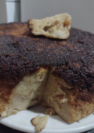 Una foto de Budín de pan fácil con mix tropical y azúcar mascabo 🤤