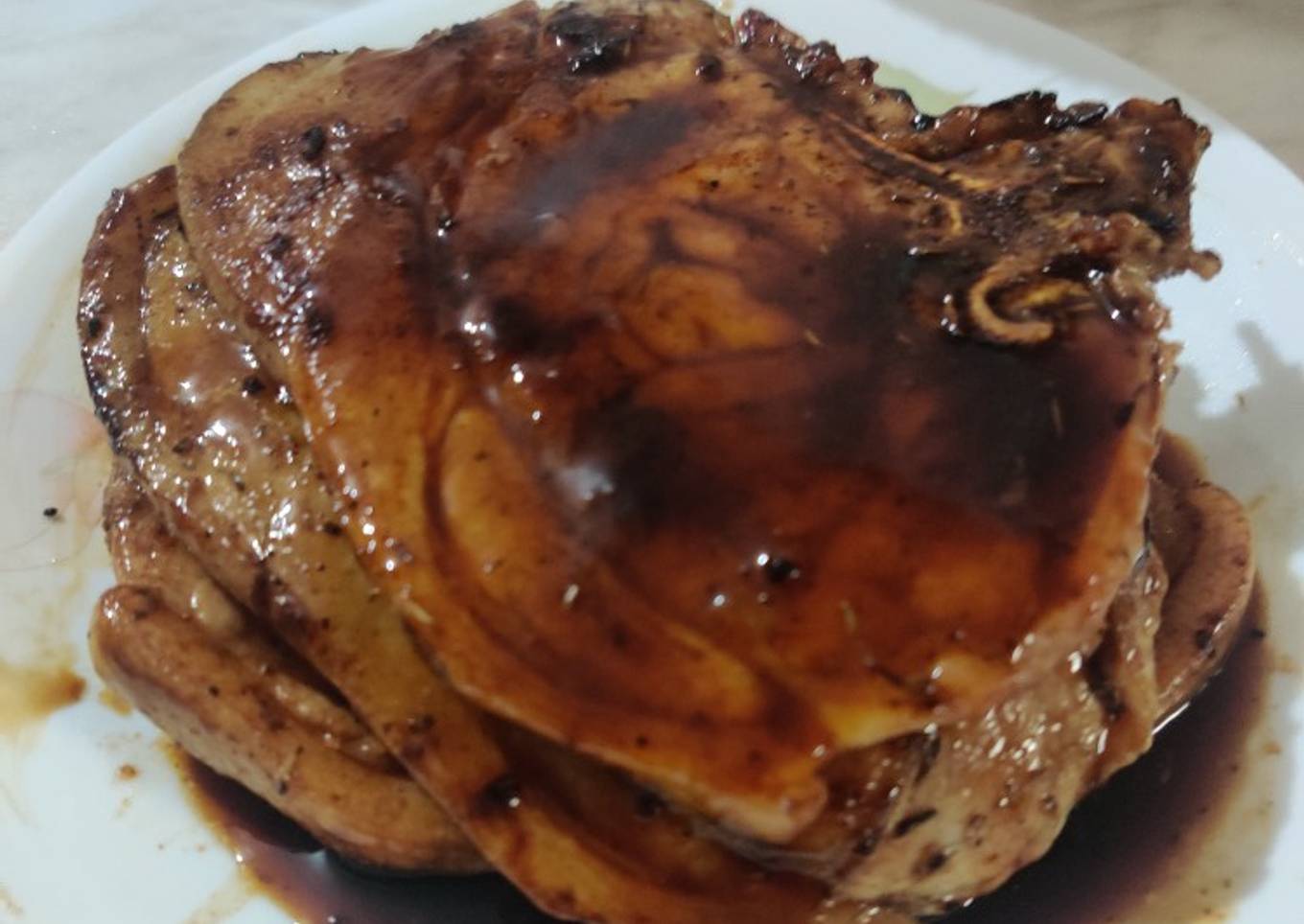 Recipe of Super Quick Homemade Bourbon Glazed Brined Pork Chops