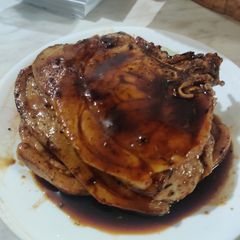 A picture of Bourbon Glazed Brined Pork Chops.