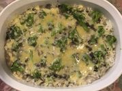 Una foto de arroz risotto