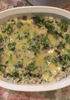 Una foto de Arroz con brócoli 🥦 tipo risotto
