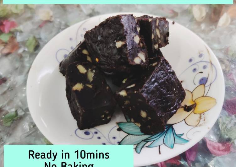 Simple Way to Prepare Super Quick Homemade Chocolate Walnut Fudge  No Baking No Time Consuming No Sugar