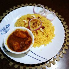 A picture of Basanti pulao.