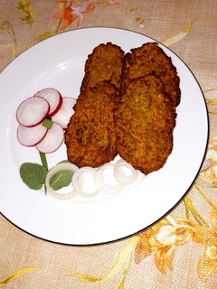عکسی از دستور کوکو سیب زمینی(خام) رژیمی با روغن خیییلی کم