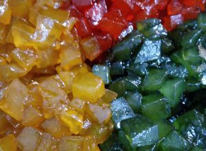 Una foto de Fruta confitada para pan de Pascua