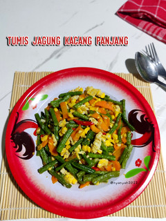 Foto resep Tumis jagung kacang panjang