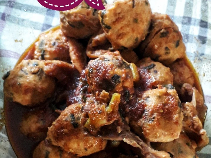 Cara Gampang Membuat Resep Pentol ayam bayam wortel kecap pedaaass yang Sempurna Anti Ribet, Bikin Ngiler