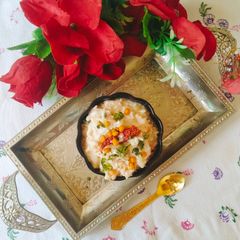 A picture of Cream cheese curd rice.