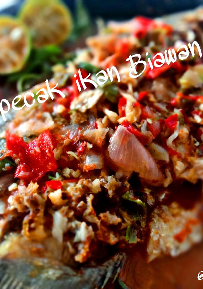 Foto resep Pecak Cobek Ikan Biawan