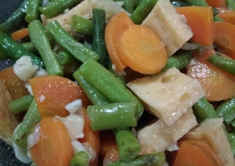 Cara Gampang Membuat #60. Tumis wortel kacang panjang Anti Gagal