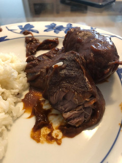 Una foto de Carrillera de cerdo en salsa