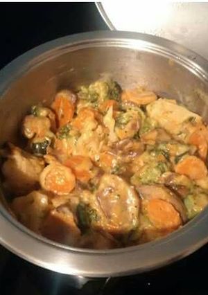 A picture of Creamy Veggies.