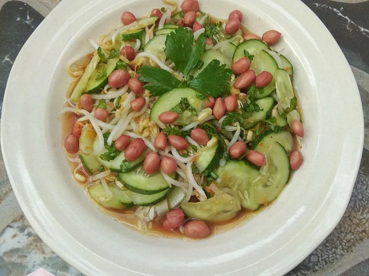 Cara Simple Membikin Resep  Rujak Timun Tauge yang Enak, Sempurna