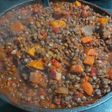 Guiso de Lentejas con Carne ya Asada