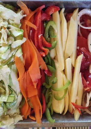 Una foto de Verduritas al horno