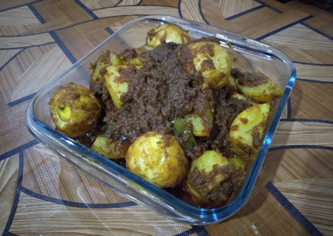 Rendang telur & kentang