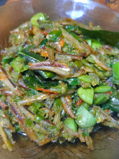 Foto resep Teri pete sambel ijo